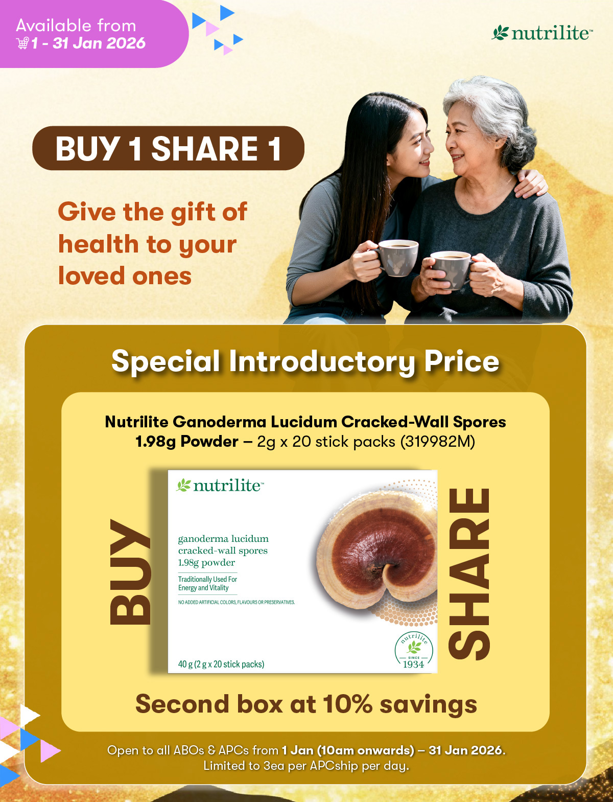 Nutrilite Ganoderma Special Introductory Price