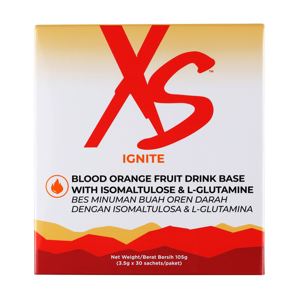 XS Ignite Blood Orange Fruit Drink Base With Isomaltulose L Glutamine