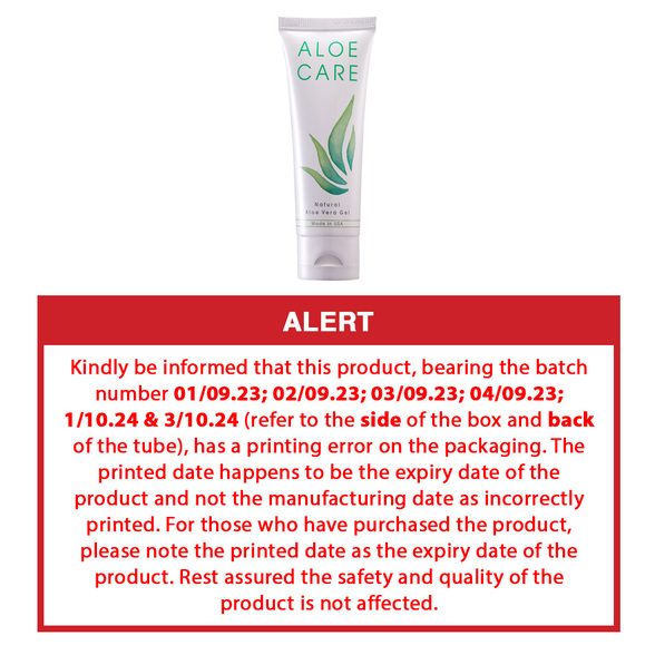 ALOE CARE Natural Aloe Vera Gel Personal Care Amway Malaysia