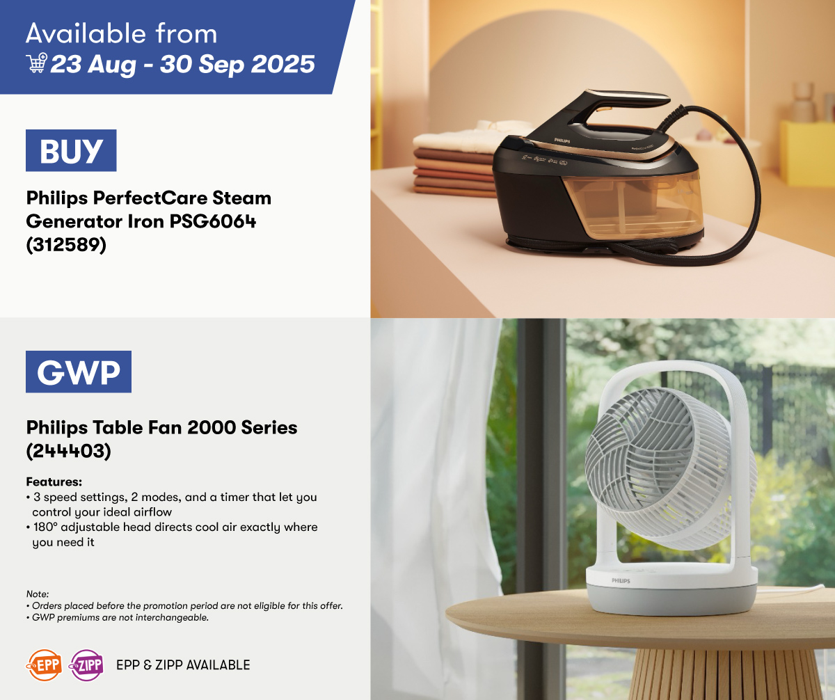 Philips PerfectCare Steam Generator Iron GWP Philips Table Fan Philips PerfectCare Steam Generator Iron GWP Philips Table Fan