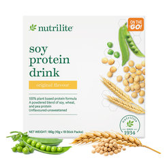 Nutrilite Soy Protein Drink Stick Packs – 10g x 18 stick packs