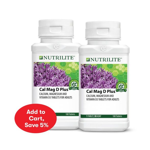 Nutrilite Cal Mag D Plus Twin Pack 180 Tab x2 Essential/Core