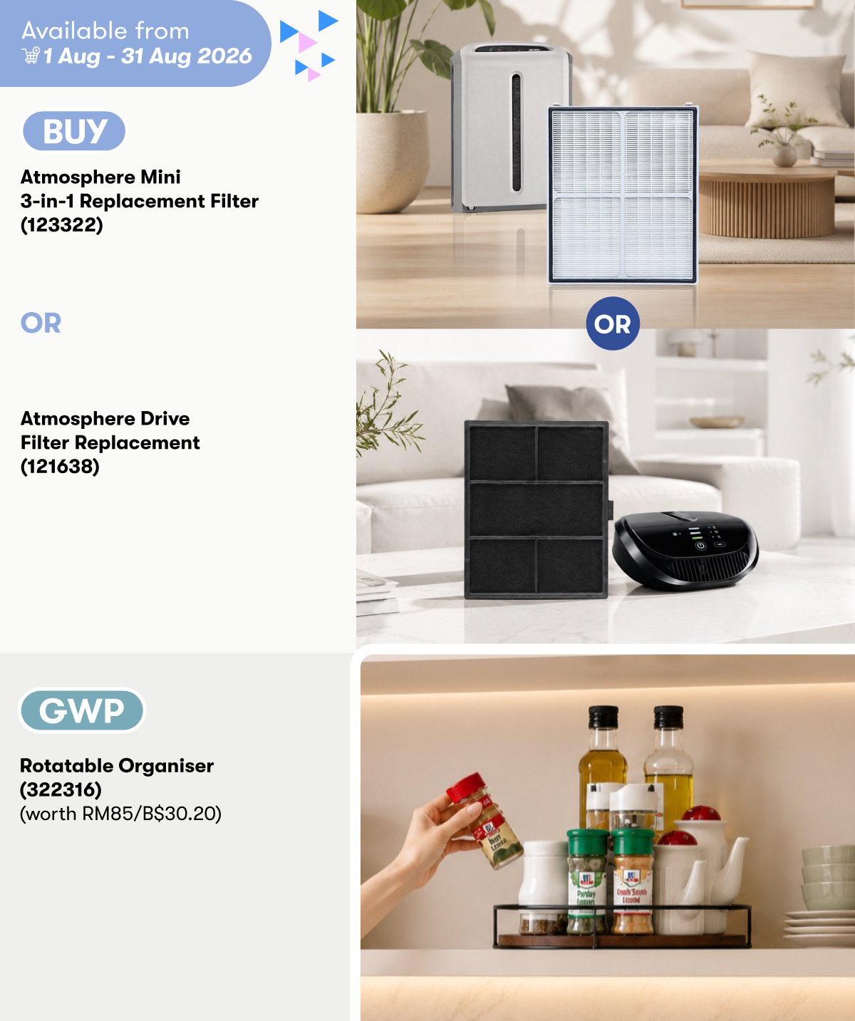 Atmosphere Mini OR Drive Filter GWP Rotatable Organiser