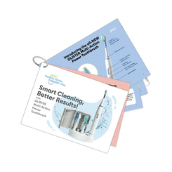 GLISTER Multi-Action Power Toothbrush Flash Card – English