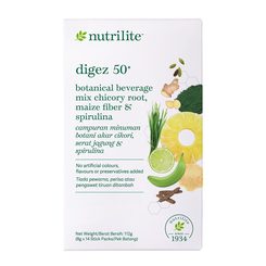 Nutrilite Digez 50+ Botanical Beverage Mix Chicory Root, Maize Fiber & Spirulina – 8g x 14 stick packs