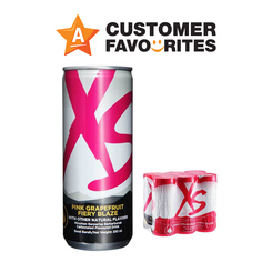 XS Energy Drink Pink Grapefruit Fiery Blaze - 1 Pack Of 6 Cans