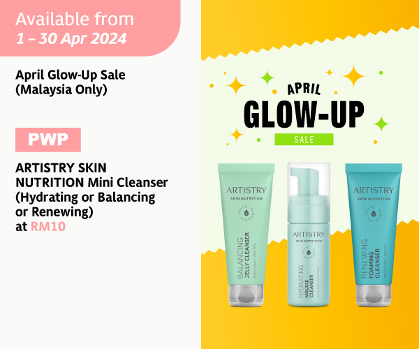April Glow-Up: PWP ARTISTRY SKIN NUTRITION Mini Cleansers