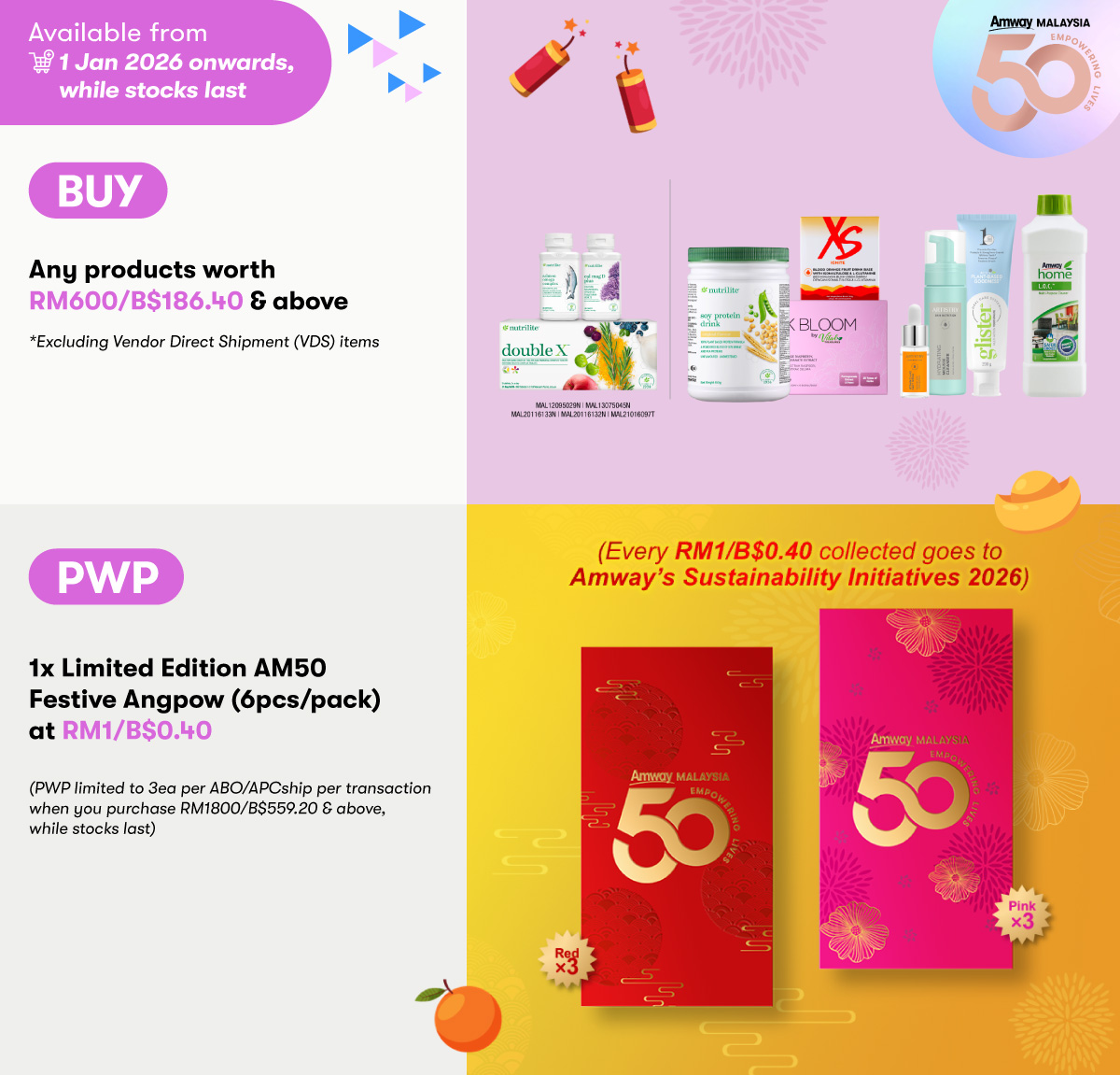 Amway Products PWP Limited Edition AM50 Festive Angpow
