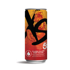 XS Classic Black Fiery Blaze - 4 Pack Of 6 Cans