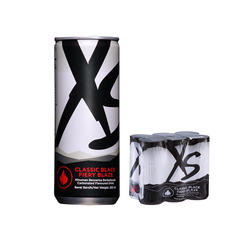XS Classic Black Fiery Blaze - 1 Pack Of 6 Cans