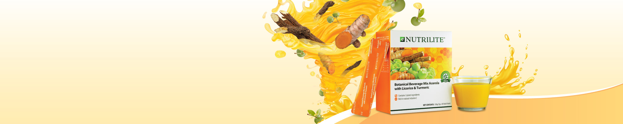 Nutrilite Botanical Beverage Mix Acerola with Licorice & Tumeric Nutrilite Botanical Beverage Mix Acerola with Licorice & Tumeric