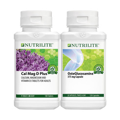 Nutrilite Cal Mag D Plus (180 tab) and Nutrilite OsteGlucosamine (120 cap)