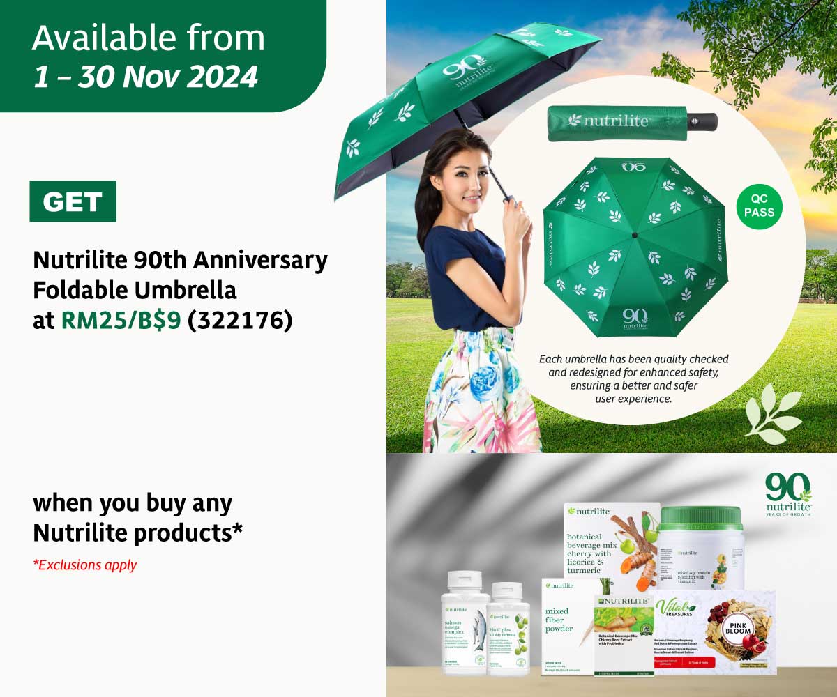 #PowerOf90 PWP Nutrilite 90th Anniversary Foldable Umbrella