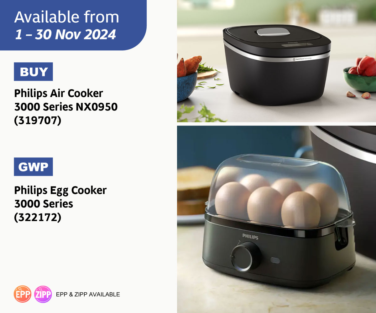 Philips Air Cooker 3000 Series NX0950 GWP Philips Egg Cooker 3000 Series