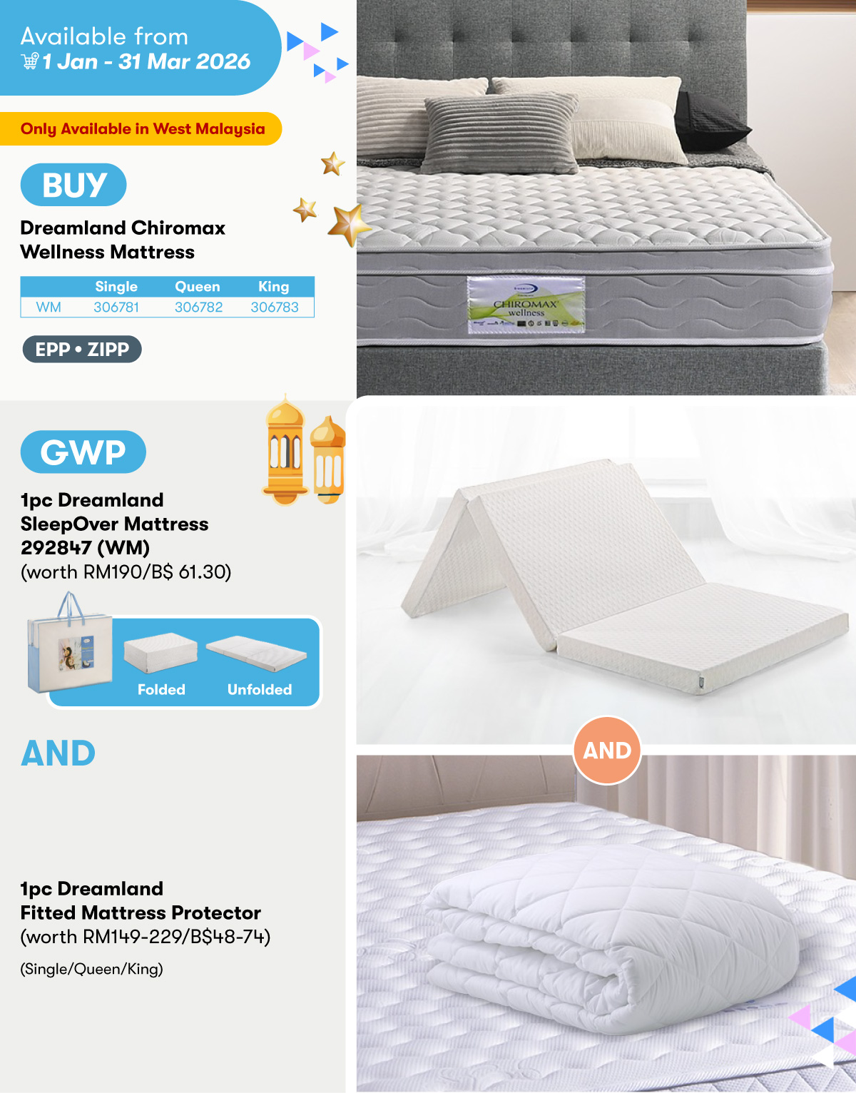 202603-Dreamland-Chiromax-Wellness-Mattress-GWP-Dreamland-SleepOver-Mattress-&-Mattress-Protector.jpg