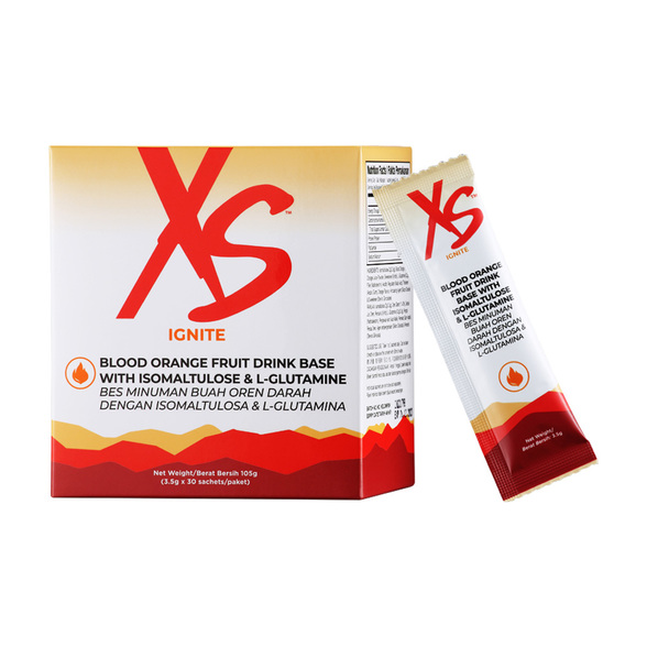 XS Ignite Blood Orange Fruit Drink Base With Isomaltulose L Glutamine