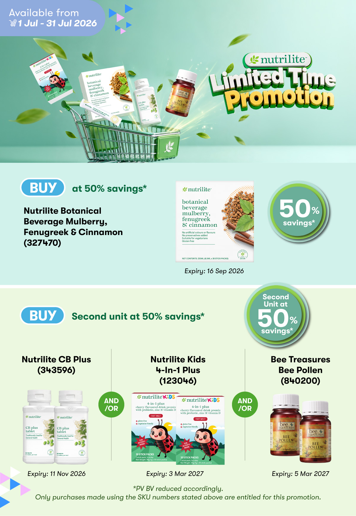 Nutrilite Limited Time Promotion (Online in WM only)