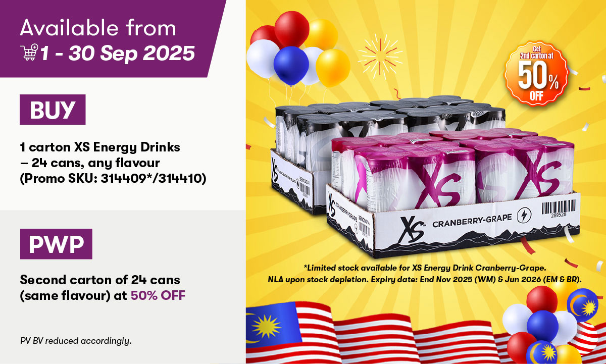 XS Energy Drink Malaysia Day Promo XS Energy Drink Malaysia Day Promo